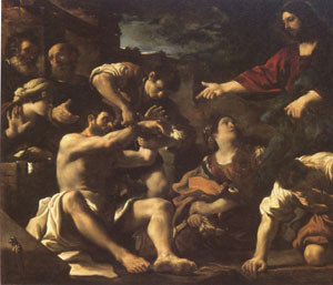 Giovanni Francesco Barbieri Called Il Guercino The Raising of Lazarus (mk05)